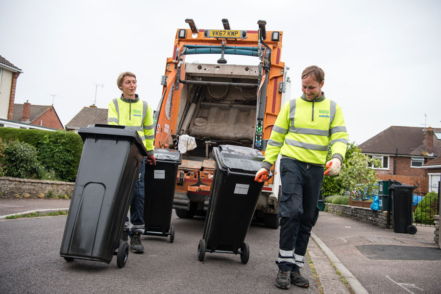 Picture of two Lambeth council Waste collection workers