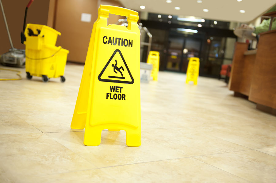 Floor sign for cleaning services